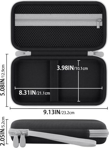Calculator Case Compatible with Texas Instruments TI-84 Plus CE/TI-84 Plus/TI-Nspire CX II CAS/TI-Nspire CX II/TI-83 Plus/TI-89 Titanium Color Graphing Calculator(Black Case,White Zipper) in Saudi Arabia