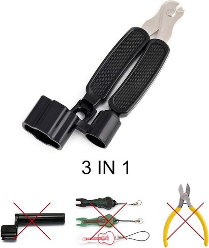 Metallor Guitar String Winder Bridge Pin Remover Speed Peg Puller for Guitar Bass Banjo Mandolin Ukulele and More String Instruments Black. in Saudi Arabia