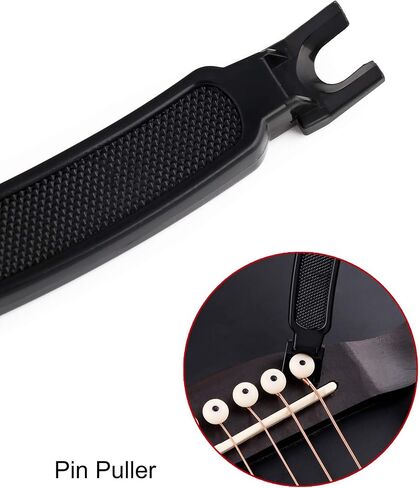 Metallor Guitar String Winder Bridge Pin Remover Speed Peg Puller for Guitar Bass Banjo Mandolin Ukulele and More String Instruments Black. in Saudi Arabia