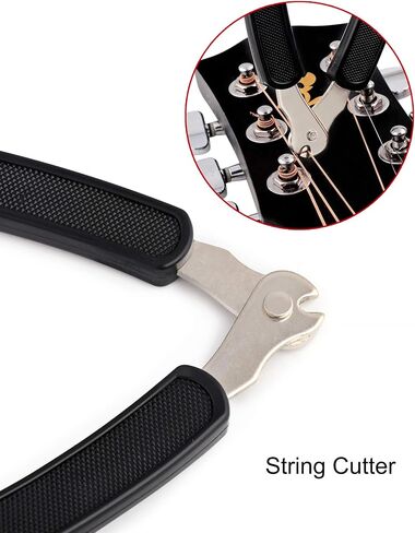 Metallor Guitar String Winder Bridge Pin Remover Speed Peg Puller for Guitar Bass Banjo Mandolin Ukulele and More String Instruments Black. in Saudi Arabia