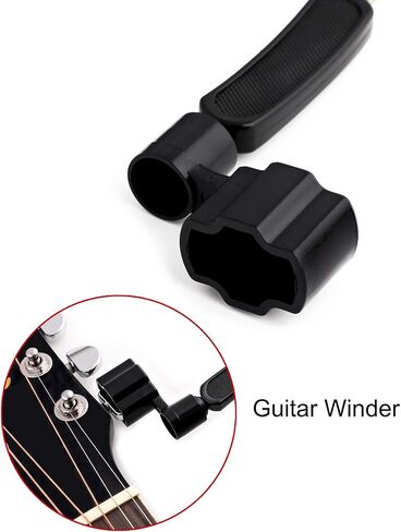 Metallor Guitar String Winder Bridge Pin Remover Speed Peg Puller for Guitar Bass Banjo Mandolin Ukulele and More String Instruments Black. in Saudi Arabia