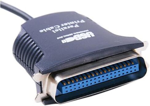 New Hot USB to Parallel IEEE 1284 36 Pin Printer Adapter Cable 85cm Length QJY99, Black in Saudi Arabia