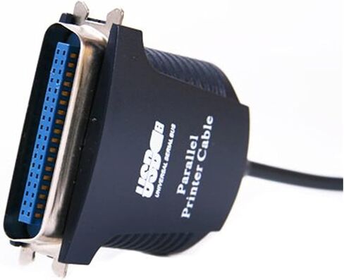 New Hot USB to Parallel IEEE 1284 36 Pin Printer Adapter Cable 85cm Length QJY99, Black in Saudi Arabia