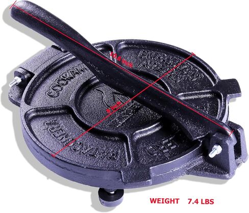 8 Inch Cast Iron Tortilla Press,Tortilla Maker,Heavy Duty Tortillera Pataconera,Flour Tortilla Press(SA085) (8 INCH) in Saudi Arabia