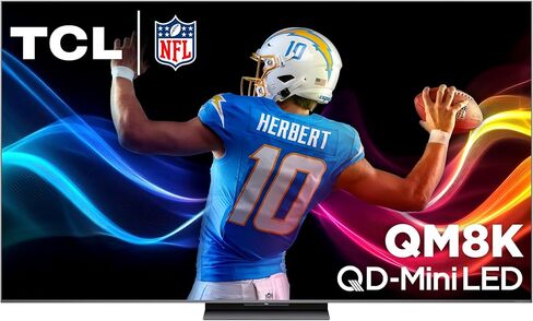 TCL مقاس 98 بوصة من QM8K Series QD-Mini LED 4K UHD Google TV Smart TV Next Generation Mini Mini-QLED ، 144Hz ، 288Hz VRR ، NO NO BOZEL DESIGN ، جودة الصورة التي لا تضاهى ، معالجة الذكاء الاصطناعي (98QM8K ، 2025) in Saudi Arabia