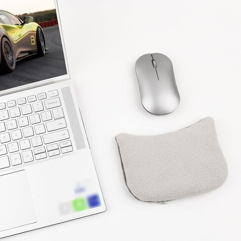 Large Mouse Wrist Rest Bean Bag, Ergonomic Mouse Support Pad Filled Ergo Beads for Computer, Laptop, PC Gaming (Gray) in Kuwait