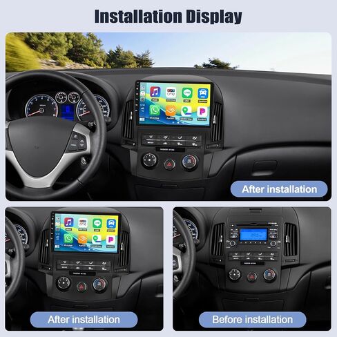 Sixwin 4G+64G Android 13 Stereo Car Stereo لـ Hyundai I30 2006-2011 شاشة تعمل باللمس A/C 9 بوصة مع Carplay Android Auto Bluetooth Weather 59UI GPS NEWSIGINE WIFI WIFI in Saudi Arabia