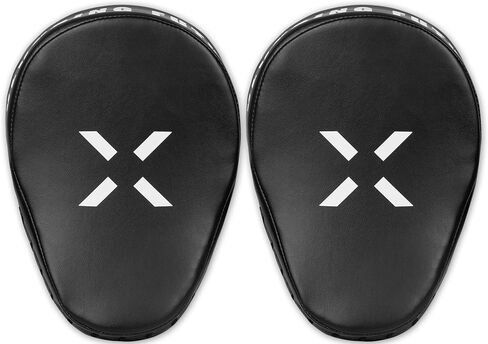 FightX Punching Mitts for Boxing Leather Curved Punch Mitts Men & Women MMA Training Equipment Muay Thai Sparring Training Mitts MMA Hitting Pads Available Multiple Colors in Kuwait
