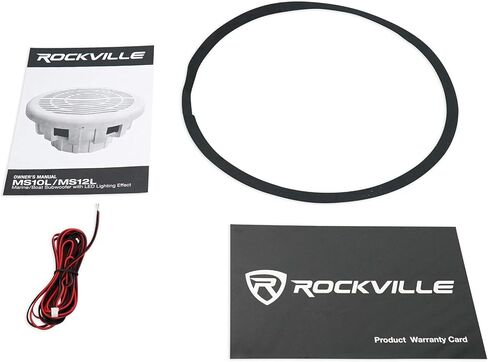 Rockville MS12LW 2800 Watt 12" Marine Subwoofer Dual 4 Ohm, Waterproof Design, LED Lighting, High-Power Bass for Boats and Marine Audio Systems in Saudi Arabia