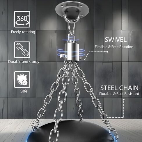 Vensmuste Punching Bag for Adults, 4FT PU Heavy Boxing Bag Set, Heavy Punching Bag with 12OZ Gloves for MMA Karate Kickboxing Boxing Muay Thai Training at Home or Gym - Unfilled Heavy Bag in Kuwait