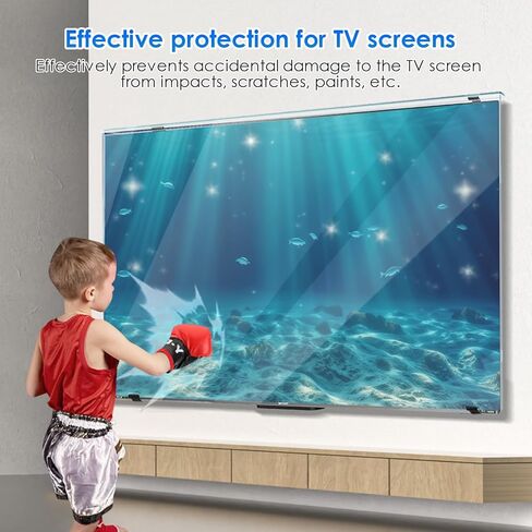TV Screen Protector 65 Inch: Television Screen Protector Panel Acrylic HD Clear Protective TV Display Protectors for LCD,LED, OLED QLED 4K HDTV & Computer Monitor in Saudi Arabia