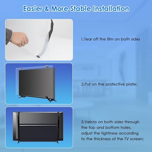 TV Screen Protector 65 Inch: Television Screen Protector Panel Acrylic HD Clear Protective TV Display Protectors for LCD,LED, OLED QLED 4K HDTV & Computer Monitor in Saudi Arabia