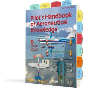 DIY Tabs for Pilot's Handbook of Aeronautical Knowledge – Color-Coded PHAK Title Index Tabs for Easy Reference – Ideal for Pilot Training & Study-100 Tabs Set (Book not Included)
