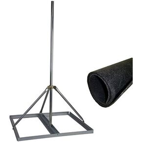 حامل سقف غير مخترق مع 2 "× 120" صاري مع حصيرة سقف مطاطية