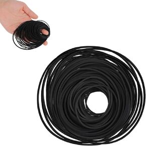 50 Pcs Recorder Rubber Belts Cassette Recorder Repair Maintenance Tape Machine Rubber Belt 40-135 mm Mix Flat Cassette Belts for DVD CD LD VCR Repeater Drives 1mm Width