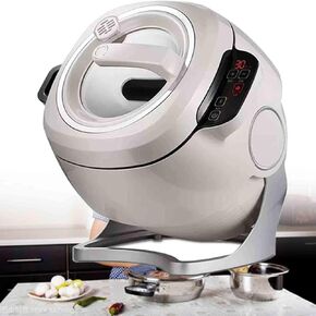 6L Automatic Cooking Machine | Commercial Food Processor | Multifunctional Stir-Fry Machine | 360° Rotating | for Stir Frying, Stewing,