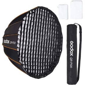 GODOX QR-P70 27.5 بوصة / 70 سم حامل سوفت بوكس ​​مكافئ بوينز، صندوق سوفت مكافئ سريع التحرير، مع ناشر أمامي وداخلي وشبكة SL-60W AD600BM VL150 UL150 SL150II Amaran 100X 200D 200X in Kuwait