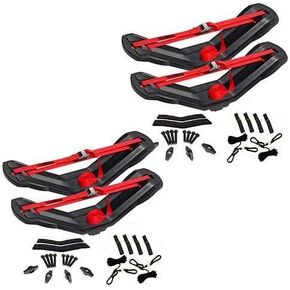 Malone SeaWing 2-Pack V-Style Kayak Carrier with SpeedLine Tie-Downs, Universal JAWZ Mounting Hardware, Corrosion-Resistant Polycarbon Frame, 75 lb Capacity per Boat, Fits Most Crossbars