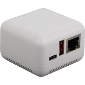 USB 2.0 Network Print Server, Supports Image Printing, Type C Chargeing, Printer USB Port, Computer Print Server Adapter, Plug and Play, 100-240V (US Plug)