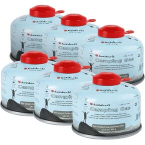 BlueFire Isobutane Fuel Canister Butane Propane Blend Fuel 100 Gram Camping Stove Fuel Gas Canister 3.53oz(6 Packs)