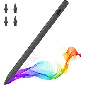MoKo Pencil for iPad (A16) 11th 10th Gen, Stylus Pen for 2018-2025 Apple iPad 11/10/9/8/7/6/A16, Mini 7/6/5, Air M3/M2 11"/13"/5/4/3, Pro M4 13"/12.9"/11" Tilt Sensitivity, USB-C Fast Charging,White