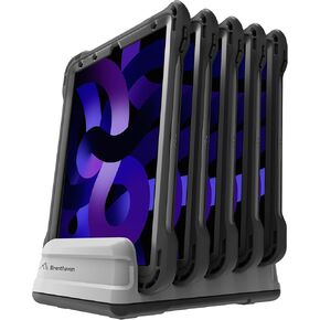 Brenthaven Power5 Cable-Free Charging Station Kit for iPad Air and iPad Pro – Power + Protection in One Includes Protect+ iPad Cases & Cable-Free Adapters, 100W Fast Charger for Multiple Devices