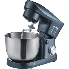 Gourmia 5 Quart 10-Speed Electric Stand Mixer with Bowl + Shield, Dough Hook, Whisk and Beater - Household Kitchen Standing Dough Maker Machine