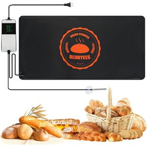 Digital Sourdough Starter Bread Proofer Warming Mat – Heated Dough Proofing Pad with Precise Temperature Control & Timer for Bread Rising, Yogurt & More