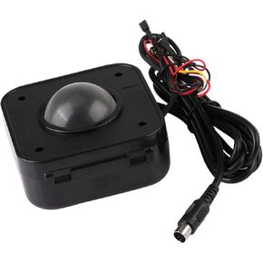 KIMISS Illuminated 4.5cm Round LED Trackball PS/2 PCB Connector for Ade
