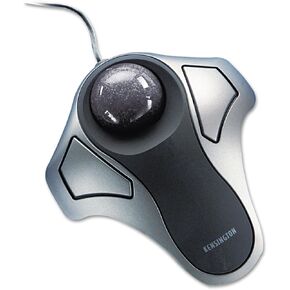 GBC Kensington 64327 Orbit Optical Trackball,6-Ft Cord,5-Inch x5-1/2-Inch x1-3/4-Inch,Black/Silver