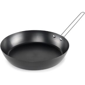 GSI Outdoors Frypan, Lightweight Carbon Steel, Collapsible Handle Camp & Outdoor Frying Pan