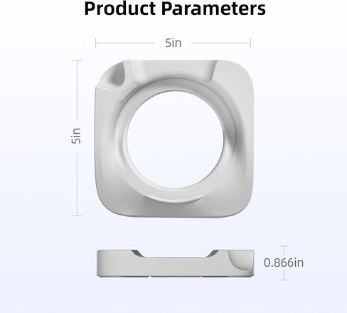 مكتب Eletiuo Desk Stand for Mac Mini M4/M4 Pro 2024 ، حامل سطح المكتب السيليكون مع تبديد الحرارة ، قاعدة مضادة للانزلاق ، وصولًا سهلاً للزر ، وتوفير المساحة لتحسين التبريد والمكتب ، والرمادي. in Kuwait
