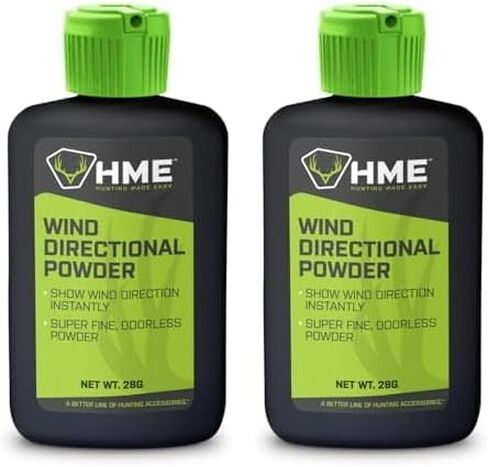 مؤشر الرياح HME المحمول بحجم الجيب خفيف الوزن ومريح وسهل الاستخدام ومسحوق كشف اتجاه الرياح - سعة 28 جرامًا in Saudi Arabia