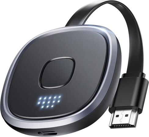 Wireless HDMI Display Adapter Plug & Play, avedio links 2.4G & 5G Wireless HDMI Dongle Screen Mirroring Adapter Compatible with iOS/Andoid for TV, Monitor, Projector (Black) in Kuwait