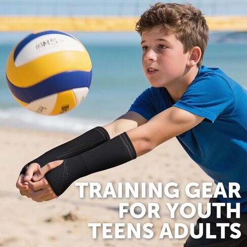 ROOCHKD Volleyball Arm Sleeves Passing Forearm Sleeves Compression Arm Guard Sports Training Arm Protector for Kids & Adult in Kuwait