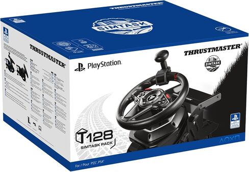 Thrustmaster T128 SimTask Pack, T128 Racing Wheel and Steering Kit Attachment for Simulation Gaming (Compatible with Playstation 5 and PC) in Saudi Arabia