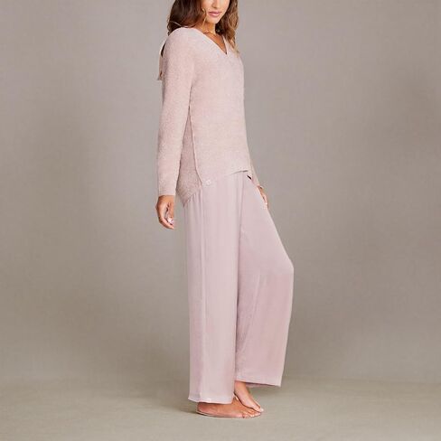 Barefoot Dreams CozyChic Lite V-Neck Seamed Pullover, Women’s Pullover, Great for Gym, Super Soft Sweater in Saudi Arabia