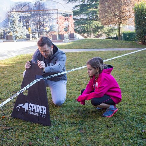 | Outdoor Beginner's Kit - Two Frames with 3 Height Adjustments 12-20 - 27.5 in, No Need to Attach to Trees - Slackline Not Included in Saudi Arabia