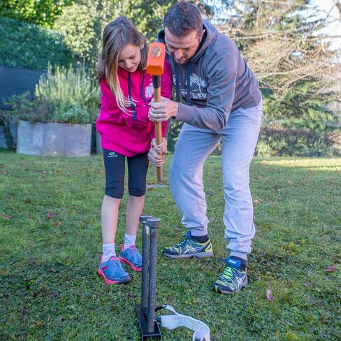 | Outdoor Beginner's Kit - Two Frames with 3 Height Adjustments 12-20 - 27.5 in, No Need to Attach to Trees - Slackline Not Included in Saudi Arabia