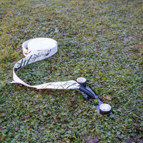| Outdoor Beginner's Kit - Two Frames with 3 Height Adjustments 12-20 - 27.5 in + One 49 ft Slackline, No Need to Attach to Trees - Slackline Not Included in Saudi Arabia