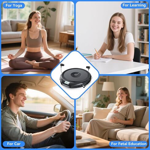 Gueray Portable CD Player مع سماعات الأذن ، Discman CD للسيارة Home مع حماية مضادة للانتعاش الصدمات ، مشغل موسيقى Discman الشخصي مع شاشة LCD دعم وظيفة بروغ وظيفة in Kuwait