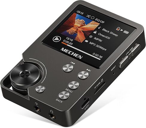 مشغل MP3، مشغل موسيقى رقمي HiFi محمول عالي الدقة بدون فقدان DSD من MECHEN مع بطاقة ذاكرة 64 جيجابايت، يدعم ما يصل إلى 256 جيجابايت in Saudi Arabia