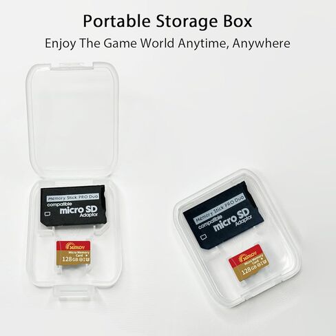 محول عصا الذاكرة PSP مع بطاقة SD Micro 128GB ، Micro SD/SDHC/SDXC إلى Memory Stick Pro Duo Magicgate Card متوافقة مع PlayStation المحمولة ، الكاميرا ، هانديكام ، الهاتف الذكي ، PSP 1000/2000/3000 in Kuwait