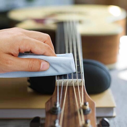 3 PCS Instruments Cleaning Cloths 11.8x11.8inch Microfiber Polish Cloth for Musical Instrument Flute Cleaning Cloth Soft Lint Free Guitar Cleaning Cloth for Guitar Flute Violin Piano Trumpet Sax in Saudi Arabia