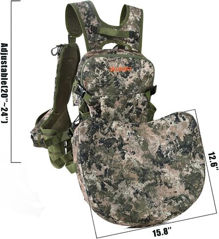 Turkey Vest,Turkey Hunting Vest with Seat: Lightweight Turkey Hunting Vest with Game Pouch, Adjustable Turkey Hunting Accessories in Saudi Arabia