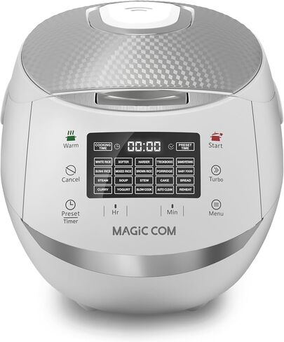Magic Com Rice Cooker ، 10cups (غير مطبوخ) 15 قوائم مسبقًا مع طبخ واحد لللمس ، ومجموعة من الكوكر والبخار للأرز الأبيض والكعك والخبز واللبن. وعاء داخلي غير لاصقة وارتفاع السيارات ، سهلة الاستخدام وتنظيف in Kuwait