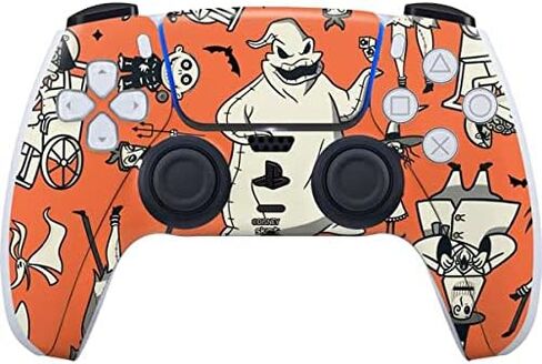 Skinit Skinit Gaming Gaming Skiner مع وحدة تحكم PS5 - ديزني المرخص رسميًا The Nightmare قبل تصميم نمط شخصية عيد الميلاد in Kuwait