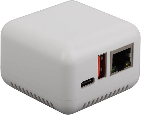 خادم طباعة شبكة USB 2.0 ، يدعم طباعة الصور ، اكتب شحن C ، منفذ USB الطابعة ، محول خادم طباعة الكمبيوتر ، التوصيل والتشغيل ، 100-240V (سدادة أمريكية) in Kuwait