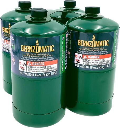 Bernzomatic 16 oz. Camping Propane Gas Cylinders (Pack of 4) in Saudi Arabia