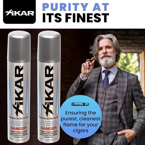 Xikar PUROFINE Premium Butane Fuel Refill with 0 Impurities 1.9oz (100ml) - Premium Quality Fuel for Jet Flame Lighters and Torches - High Altitude Formula in Saudi Arabia